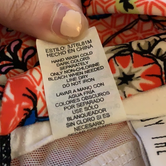 Strapless Floral Colorful Bikini Top - Picture 10 of 10